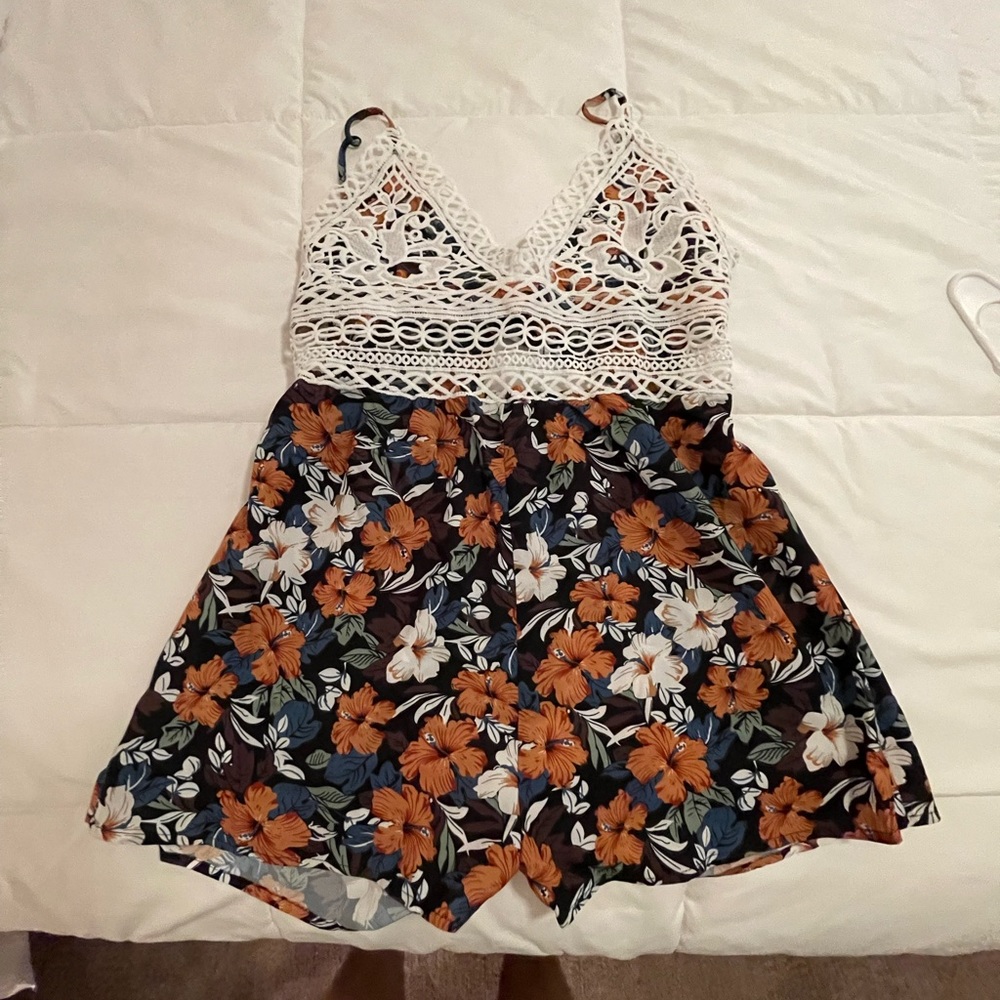 Open back romper